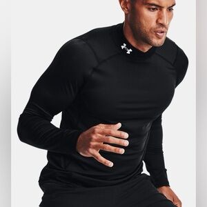 Under Armour Cold Gear mock neck long sleeve thermal base layer size large men